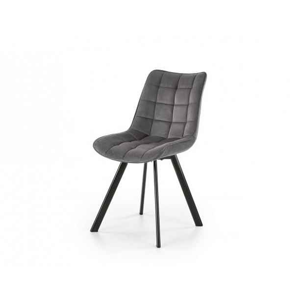 Jídelní židle tmavěšedá - Výška: 84 cm