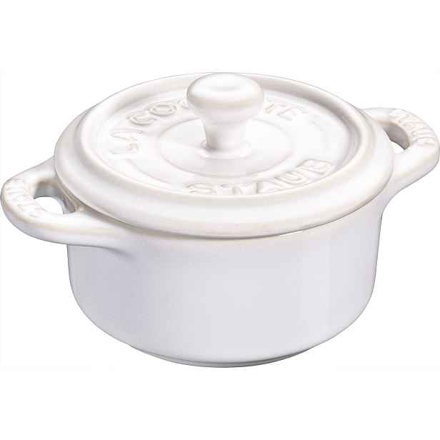 Kokotka Staub keramická Mini Cocotte 10 cm, 0,2 l, ivory-bílá