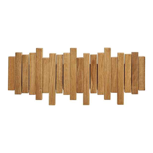 Nástěnný věšák z dubového dřeva v přírodní barvě 3 cm Caltra – House Nordic