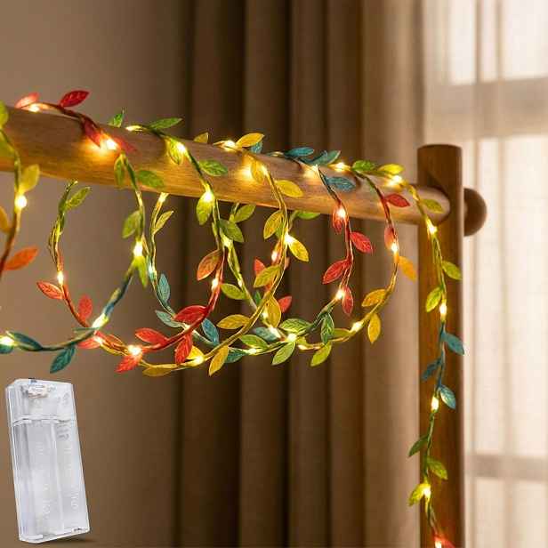 TEMU 2 ks 1M 10 LED Simulované Zelené Multicolor Světelný Řetěz, Pohádková Světla, Girlanda, Světelné Řetězy, Napájení na Baterie, Vhodné pro Domácí