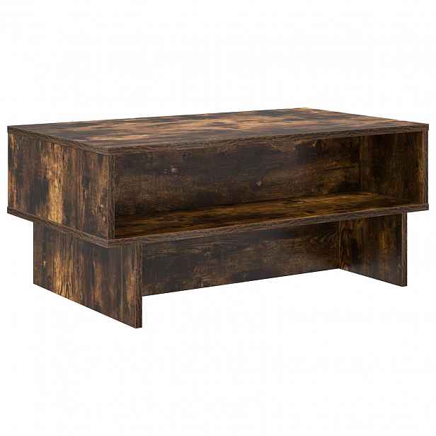 vidaXL Konferenční stolek Kouřový dub 80 x 46 x 35 cm Kompozitní dřevo