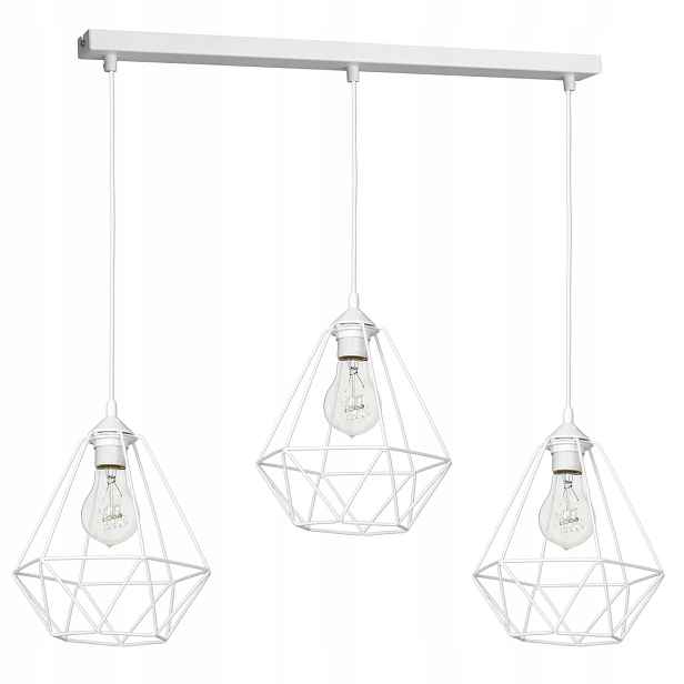 Závěsná lampa Eko-Light Basket MLP7213 bílá 3xE27 kovová, nastavitelná, 70 cm