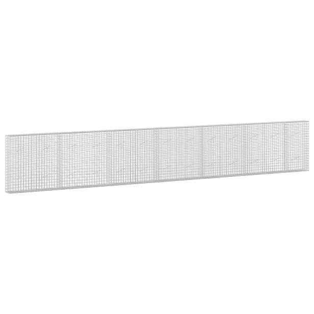 vidaXL Gabion s drátem 3,5 mm a síťkou 5x5 cm 650x20x100 cm