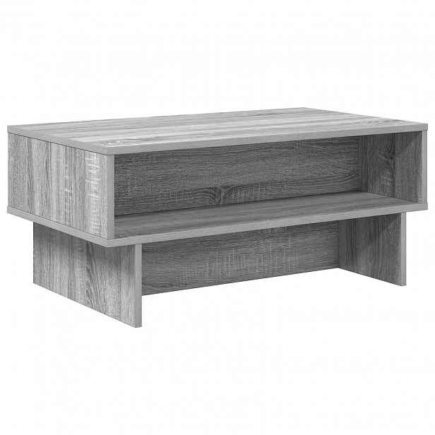 vidaXL Konferenční stolek Šedý Sonoma 80 x 46 x 35 cm Kompozitní dřevo