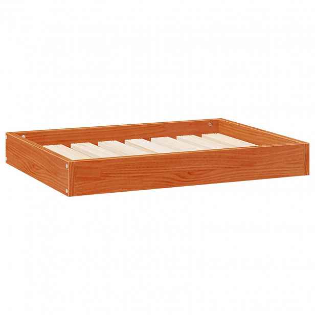 vidaXL Psí postel Voskově hnědá 72 x 54 x 9 cm