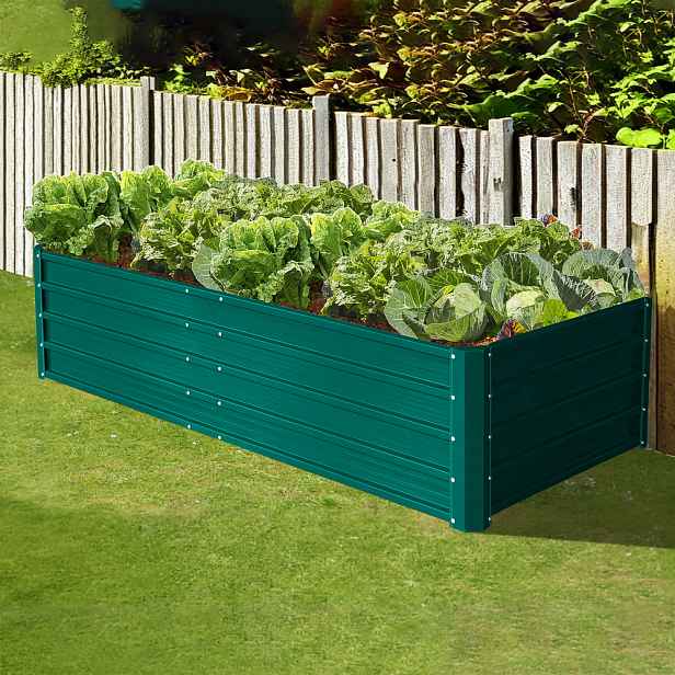 Vyvýšený zahradní záhon BestBerg VZ-800Z / 800 l / 180 x 90 x 47 cm / zelená