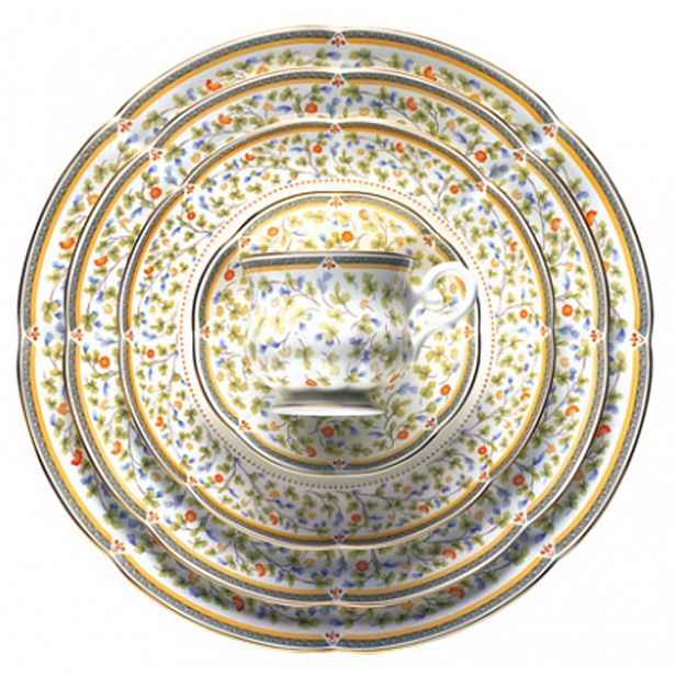Porcelán Zepter Flora - talíře (6 mělkých, 6 hlubokých, 6 dezertních)