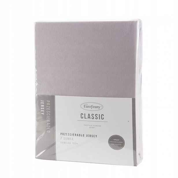 Prostěradlo jersey 3 s gumou 240x220 šedé na vysokou matrace 30 cm 140 g/