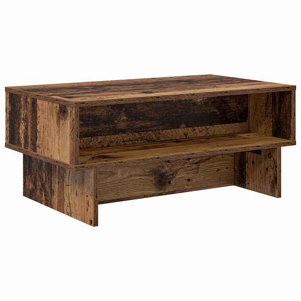 vidaXL Konferenční stolek Staré dřevo 80 x 46 x 35 cm Kompozitní dřevo