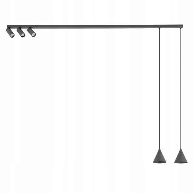 Závěsná lampa s reflektory Fourty Nowodvorski
