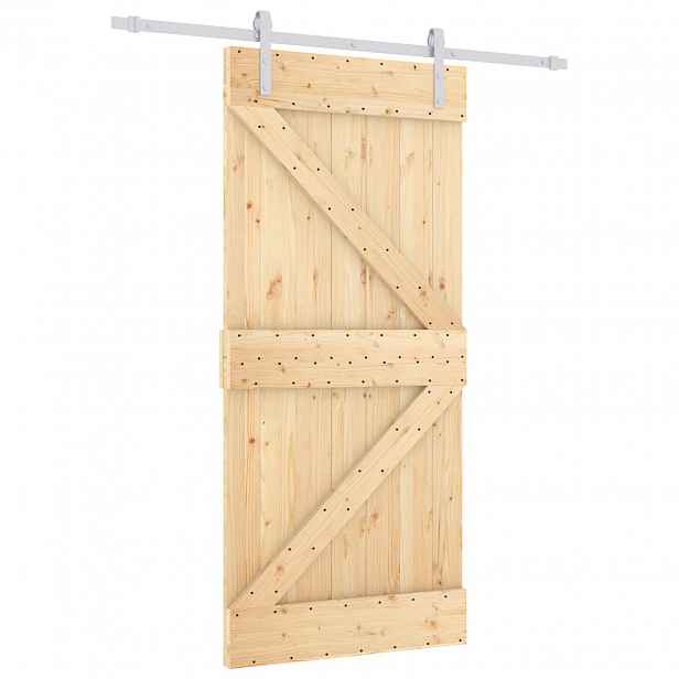 vidaXL Posuvné dveře 90 x 210 cm Masivní borovicové dřevo