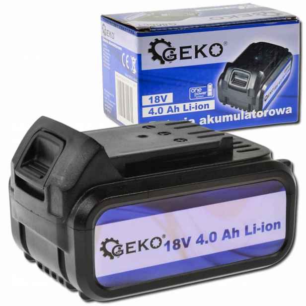Akumulátor 18V Li-Ion 4.0Ah pro elektronářadí Geko Nabíjení 120 min