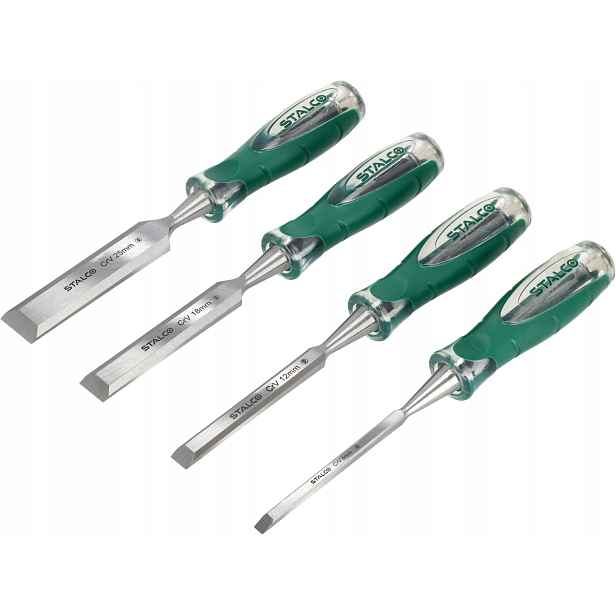 Stalco Sada dlát na dřevo 6 25 mm 4dílná S013000625
