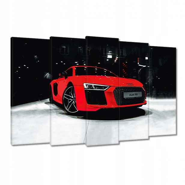 Obrazy 150x95 Červené Audi Audica R8