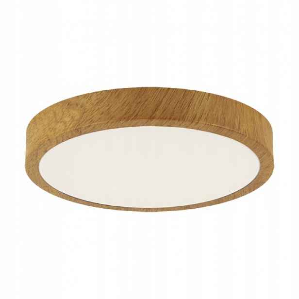 Stropní Svítidlo Koupelnová Lampa 18W Imitace Dřeva Dub