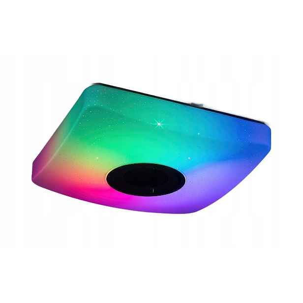 Stropní Svítidlo Rgb s reproduktorem 36.5 cm Led 18W bílý čtvercový Murry 4682 Rabalux