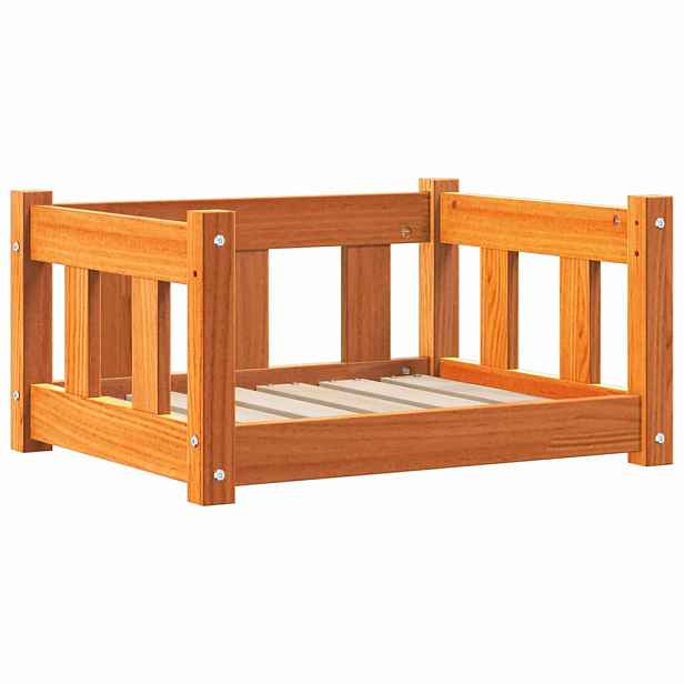 vidaXL Psí postel 55 x 45 x 28 cm Masivní borovicové dřevo