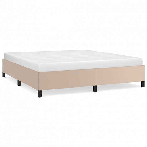 vidaXL Rám postele bez matrace cappuccino 160x200 cm umělá kůže