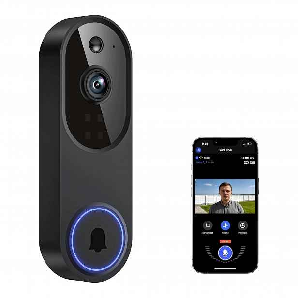 Videotelefon Bezdrátový Zvonek Na Dveře Guggre M52 Kamera 1080P 120°