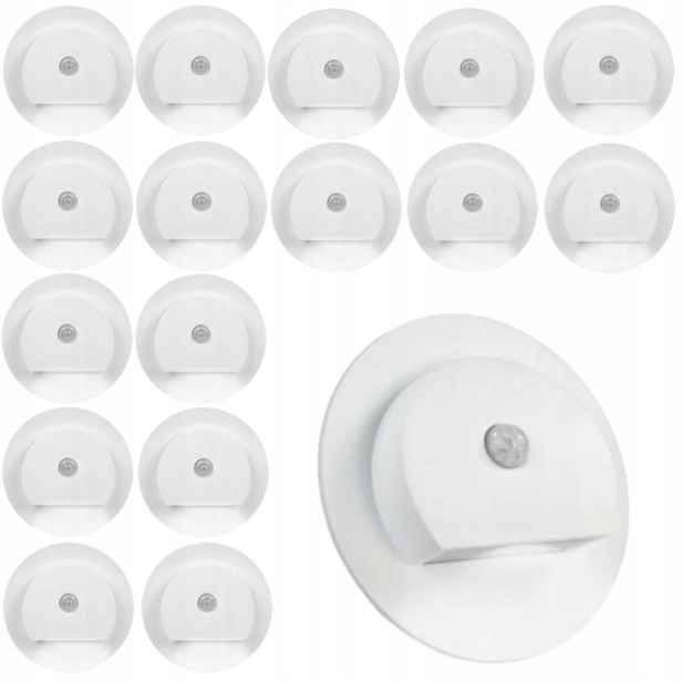 17 X Led Schodišťová Lampa 230V, Lampa Na Schody, Senzor Pohybu Soumraku