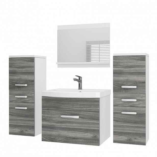 B BELINI GROUP KOUPELNOVÝ NÁBYTEK Koupelnová SADA PRI M4, Glamour dřevo matné, 120 cm