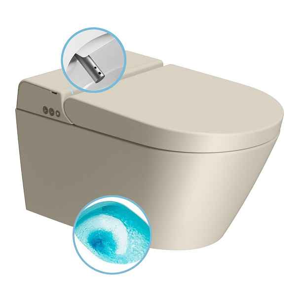 GSI WCLEAN závěsné WC Swirlflush s integrovaným elektronickým bidetem, creta dual-mat