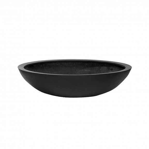 Květináč Jumbo Bowl, barva černá, více velikostí - PotteryPots Velikost: M - v. 22 cm, ⌀ 85 cm