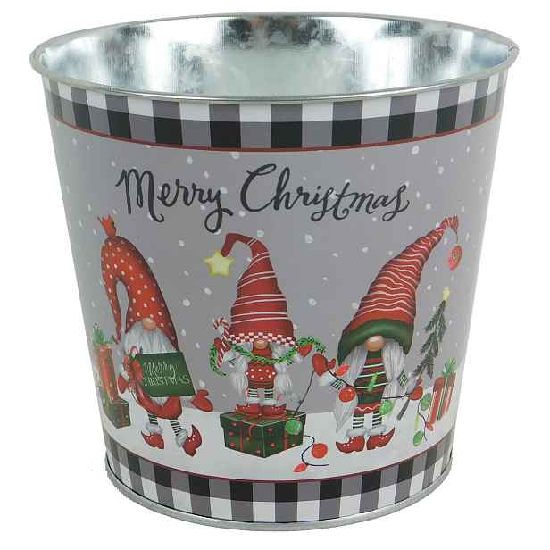 PROHOME - Květináč dekorační 15x13,5cm Merry Christmas