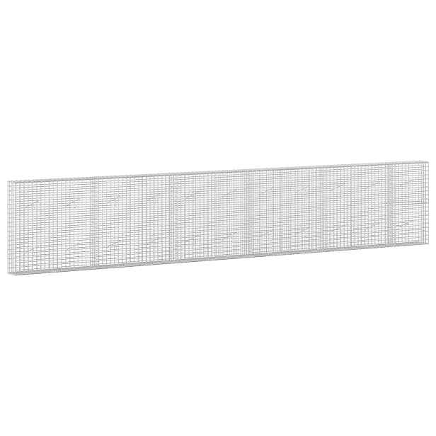 vidaXL Gabion s drátem 3,5 mm a síťkou 5x5 cm 550x20x100 cm
