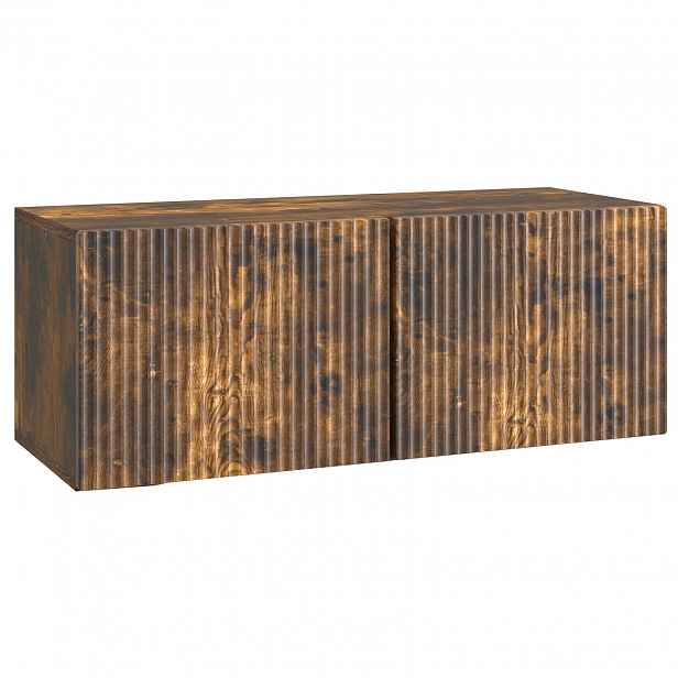 vidaXL Nástěnná TV skříň 78,5 x 31 x 30 cm Kouřový dub