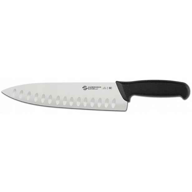 Nůž Šéfkuchaře Ambrogio Sanelli Supra 24 cm s drážkami z oceli