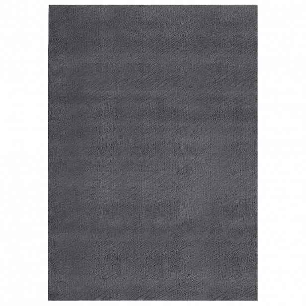 vidaXL Pratelný koberec krátký vlas 160x230 cm protiskluzový antracit