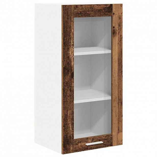 vidaXL Závěsná skříňka Staré dřevo 40 x 31 x 80 cm Kompozitní dřevo