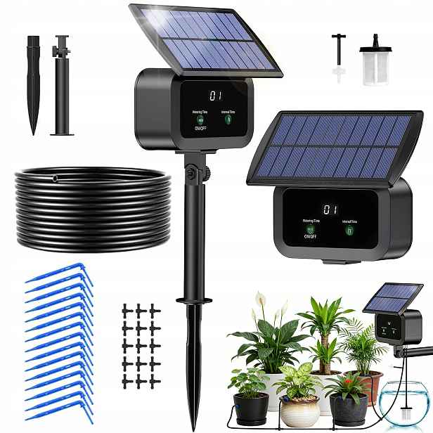 Automatický Solární Kapkový Zavlažovací Systém 10 M Pro Zahradní Rostliny