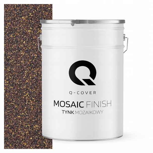 Dekorativní Mozaiková Omítka Mozaika Trvanlivá 25KG Odolná Hnědá Tmavá M82