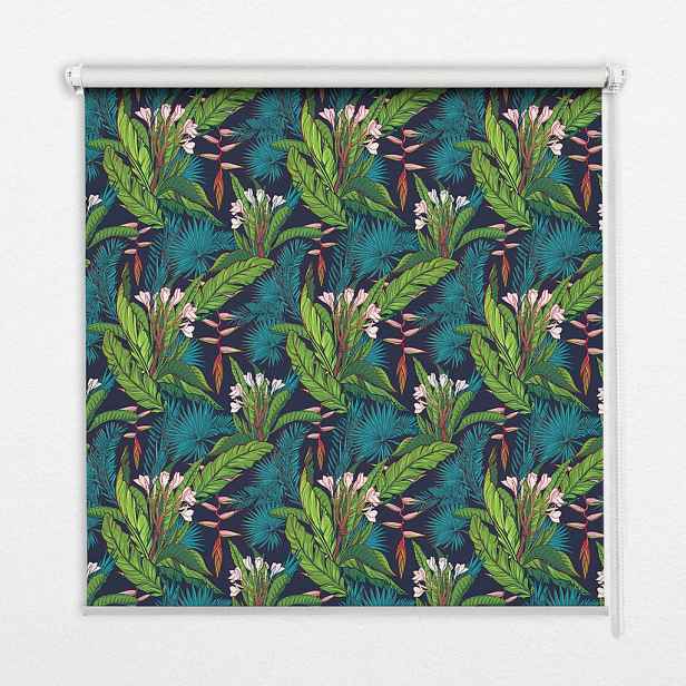 TULUP VNITŘNÍ roleta - okenní roleta - roleta - 60x140 cm - Exotické rostliny