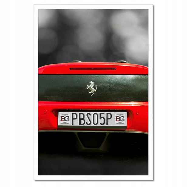 Plakáty v rámu 40x60 Červené Ferrari