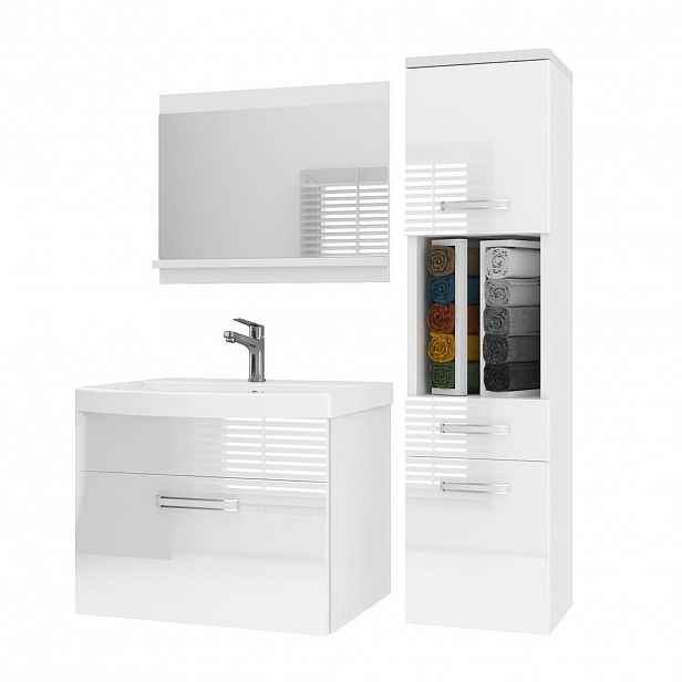B BELINI GROUP KOUPELNOVÝ NÁBYTEK Koupelnová SADA PRI M3, Bílá matná, 90 cm