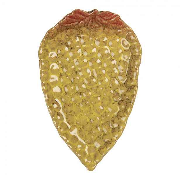 Dekorační keramický talířek ve tvaru hroznu Retro Uniq - 15*10*2 cm Clayre & Eef