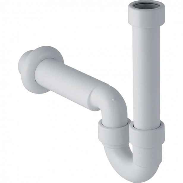 Geberit - Trubková zápachová uzávěrka pro zařizovací předměty, d 40 mm, alpská bílá 152.704.11.1