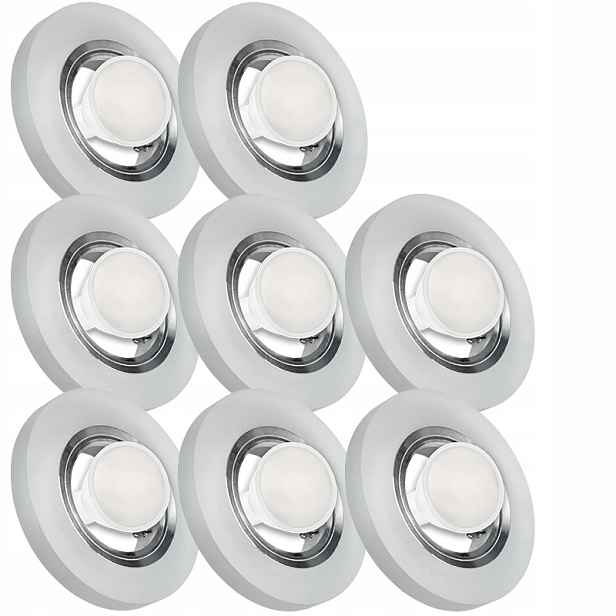 8X Skleněná Zapuštěná Lampička S Velmi Silným Sklo Led Žárovka 1.5 W