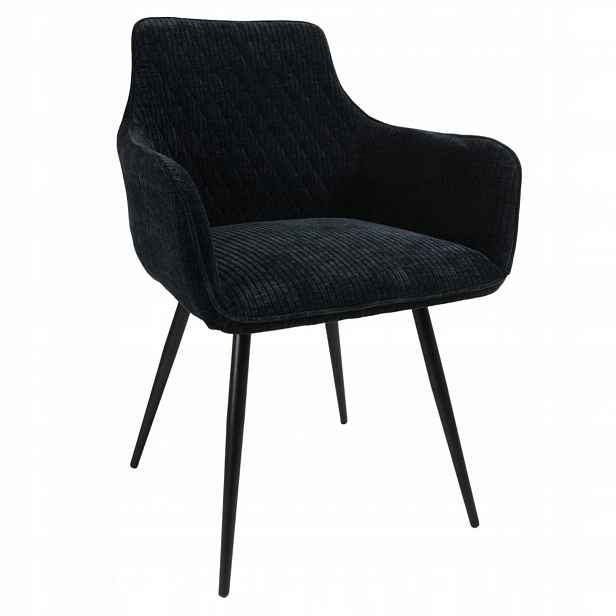 Křeslo Dankor Design Lisabon manšestr černé nohy černé