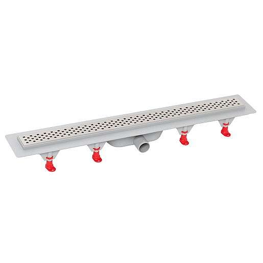 Sprchový žlab S-Line Multi 70 cm plast chrom lesk čtverečky ZLAB70