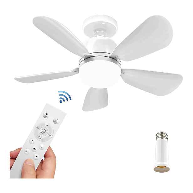 Stropní ventilátor s osvětlením a dálkovým ovládáním, tichý, 4 rychlosti