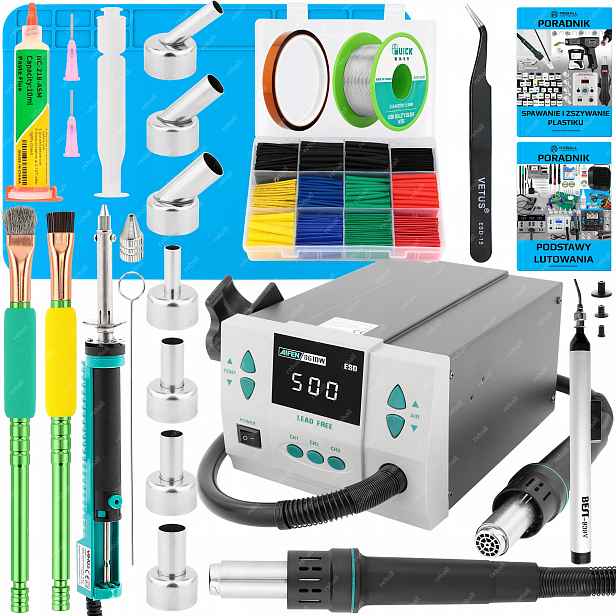 Set Pájecí Stanice Hot Air Svařovací Plast Aifen 861DW 1000W XXLv3