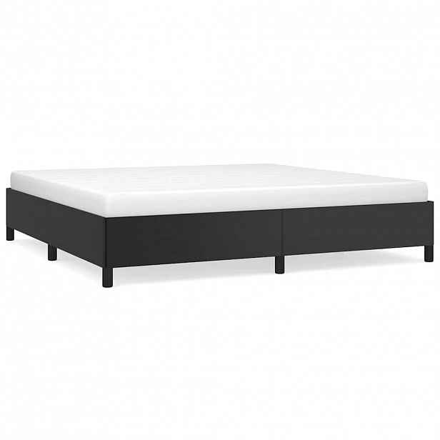 vidaXL Rám postele černá 200 x 200 cm umělá kůže