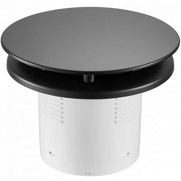 Koupelnový axiální kulatý ventilátor - 12W, potrubí 100mm - černá matná