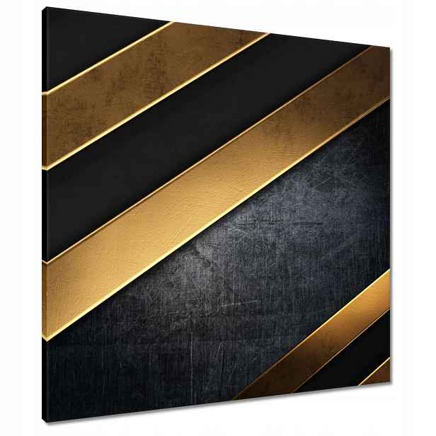 Obrazy 70x70 Zlaté pruhy
