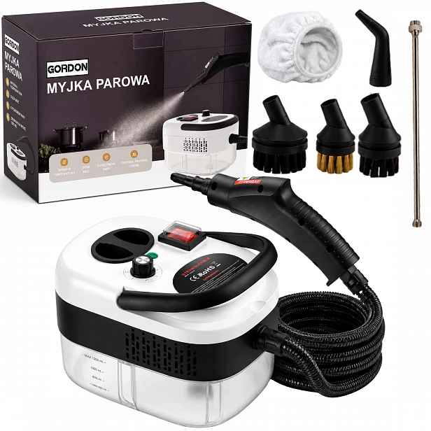 Parní Čistič 2500 W Bílá Parní Čistič Do Kuchyně, Koupelny, Okna, Spáry
