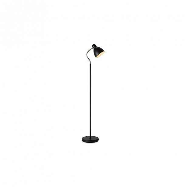 Černá stojací lampa Markslöjd Nitta, výška 1,45 m